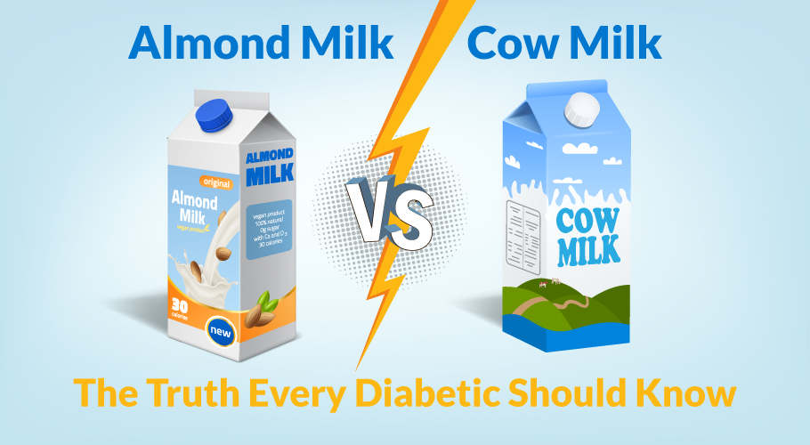 Almond Milk vs Cow Milk – The Truth Every Diabetic Should Know